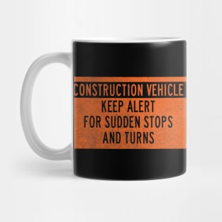 Construction Vehicle (front print) Mug